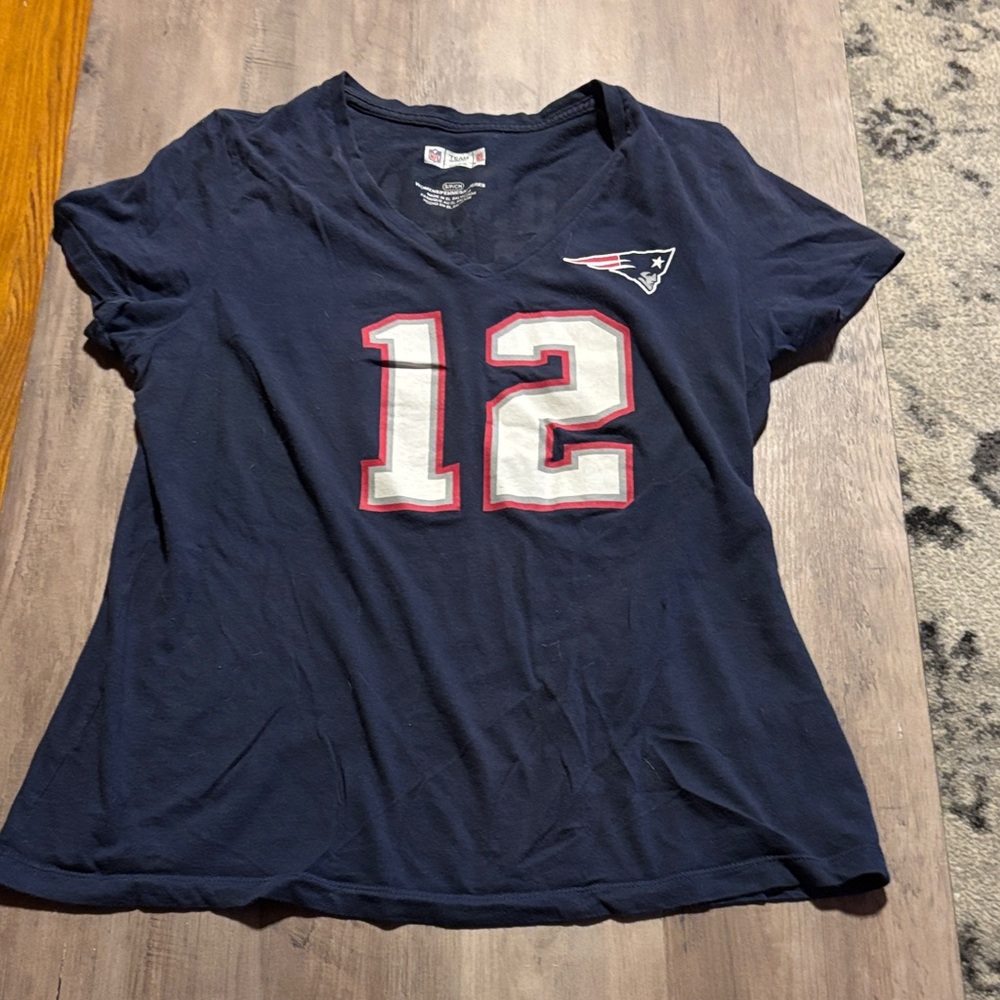 NFL Navy Patriots Women's Jersey Top